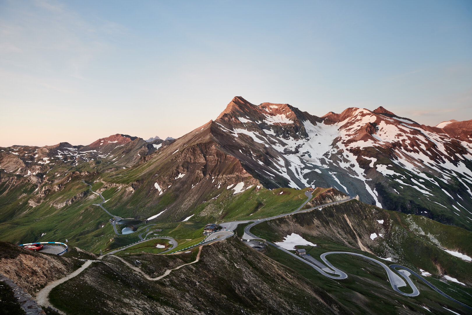 Abendblick über die Großglockner Region