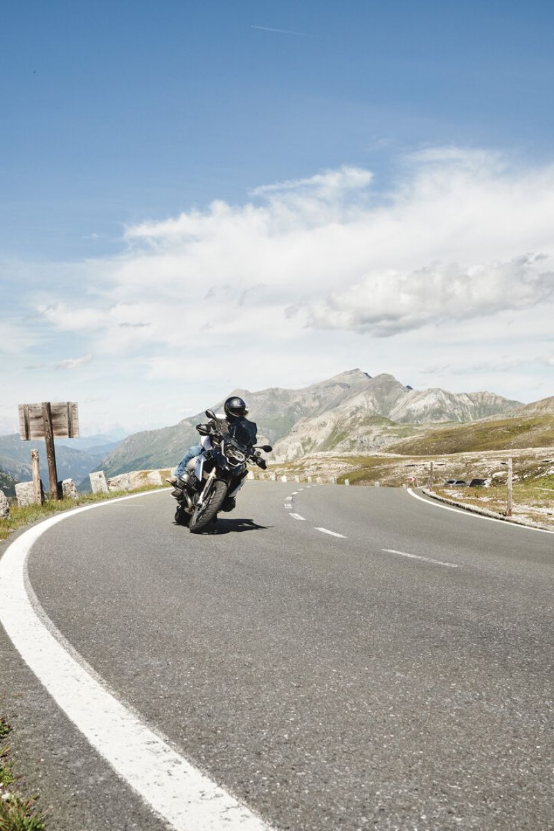 Motorrad auf der Großglockner Hochalpenstraße