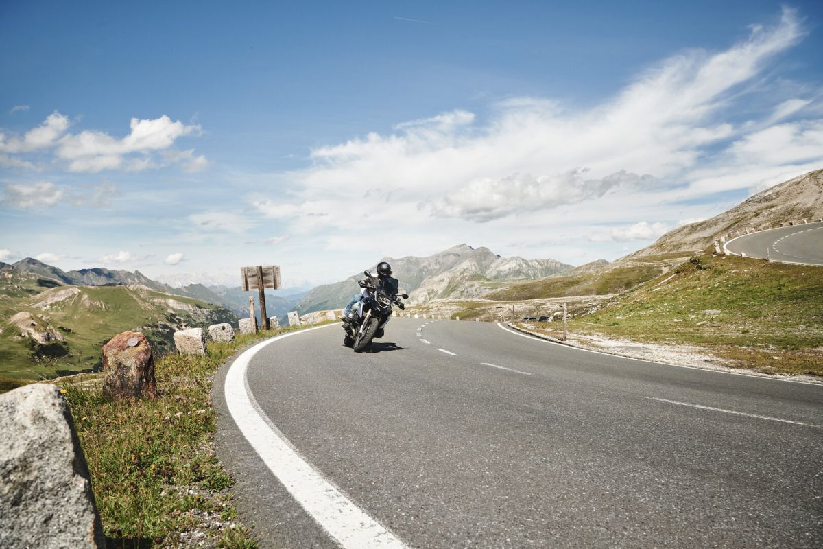 Motorrad auf der Großglockner Hochalpenstraße
