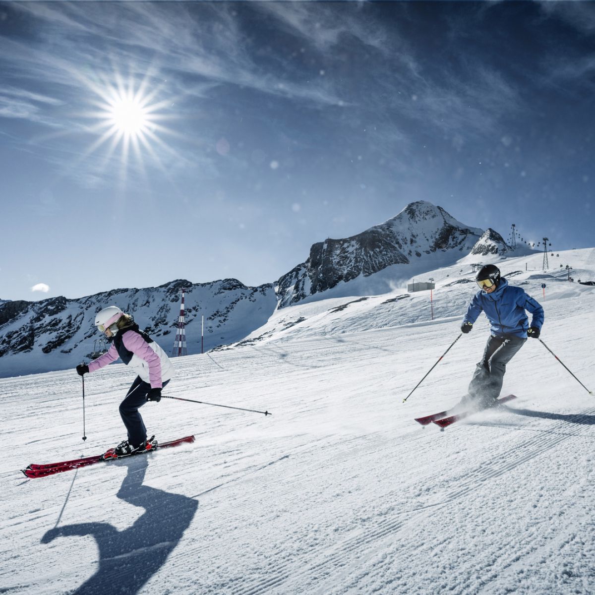 Pistenskifahren am Kitzsteinhorn