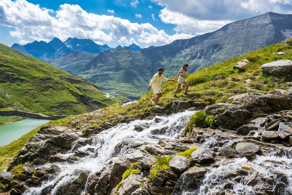 Sommerlicher Ausblick an der Großglockner Hochalpenstraße