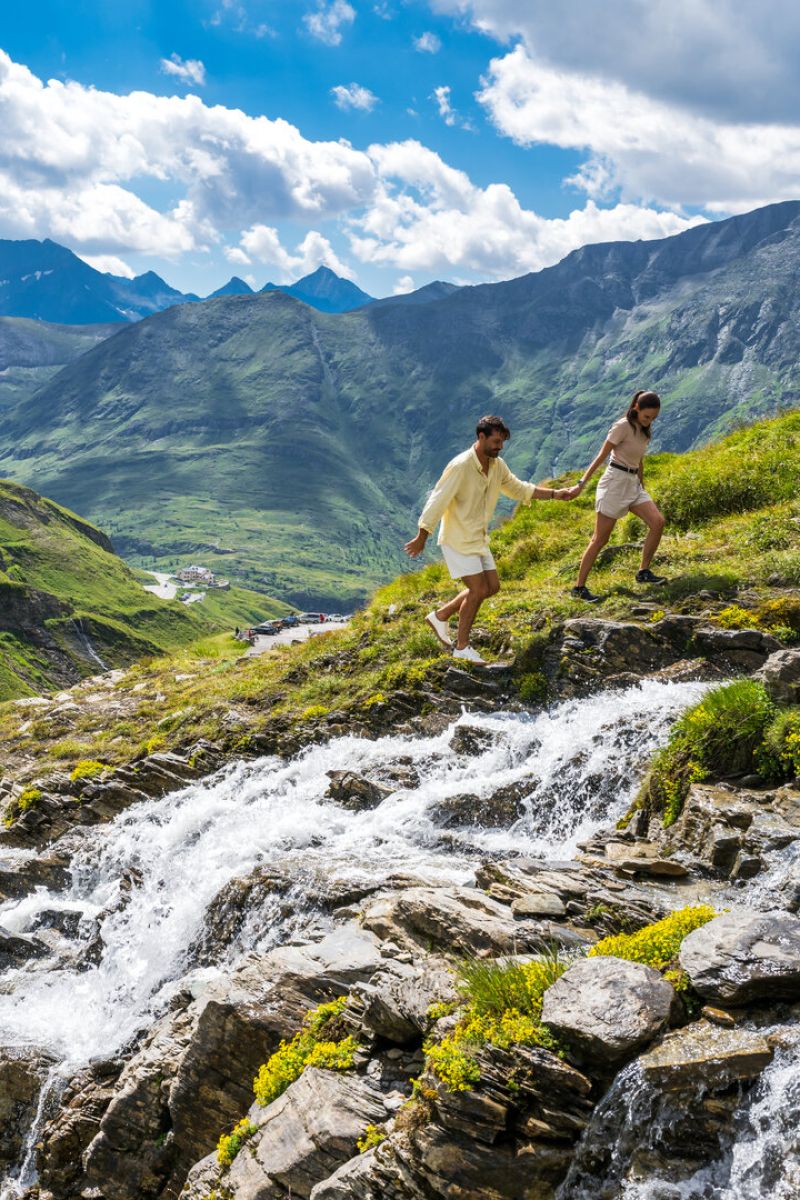 Sommerlicher Ausblick an der Großglockner Hochalpenstraße