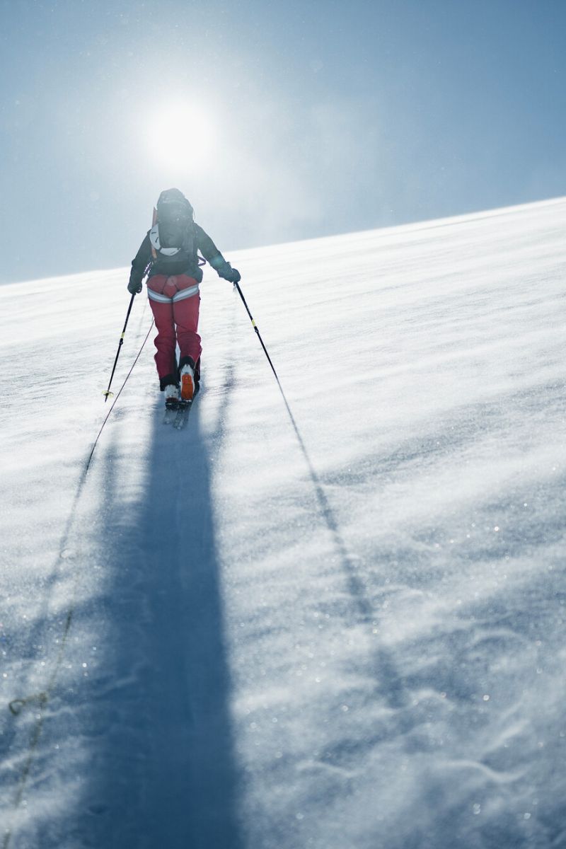 Skitour mit Blick auf den Großvenediger